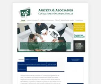 Aricetaconsultores.com(Nuestro campo de acción incluye consultoría en) Screenshot