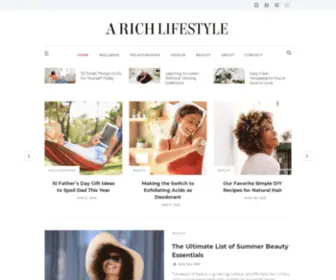 Arichlifestyle.com(A Rich Lifestyle) Screenshot