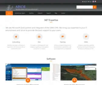 Aricie.com(The DotNetNuke expert for your web project) Screenshot