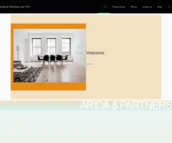 Aridalegal.com(Arida law firm) Screenshot