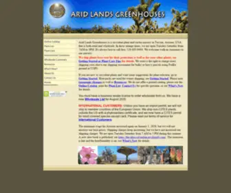 Aridlands.com(Arid Lands Greenhouses) Screenshot