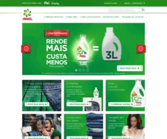 Arielbrasil.com.br(Dicas sobre sabão e cuidado com roupas sujas) Screenshot