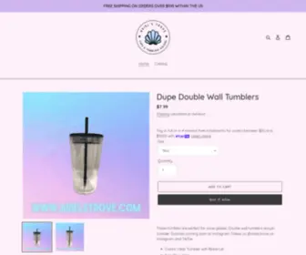 Arielstrove.com(Ariel's Trove Cups & Tumblers Galore) Screenshot