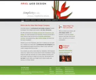 Arielwebdesign.com(Minnesota Web Design) Screenshot