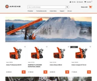 Ariens.no(Scandinavia) Screenshot