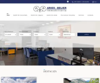 Aries-Belier.com(IMMOBILIÀRIA ARIES) Screenshot