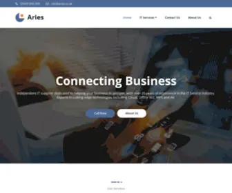 Aries.co.uk(Find out more) Screenshot