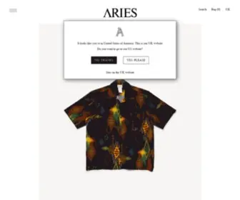 Ariesarise.com(Aries) Screenshot