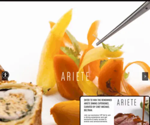 Arietecoconutgrove.com(The ariete experience) Screenshot