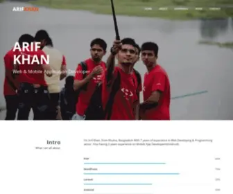 Arif-Khan.net(Arif Khan) Screenshot
