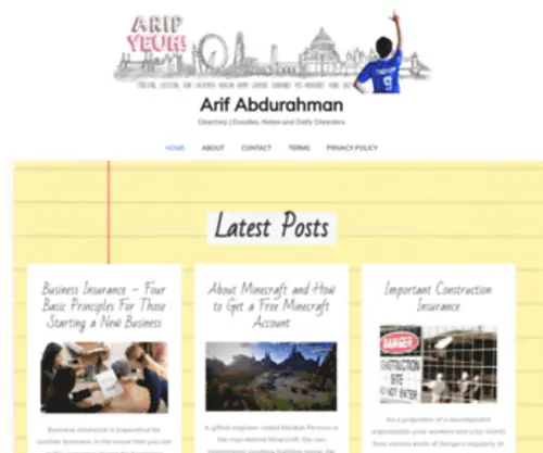 Arifabdurahman.com(Arip Blog) Screenshot