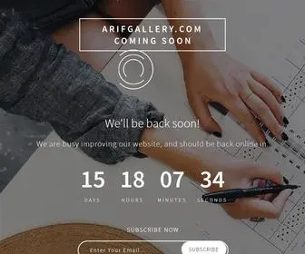 Arifgallery.com(Soon) Screenshot