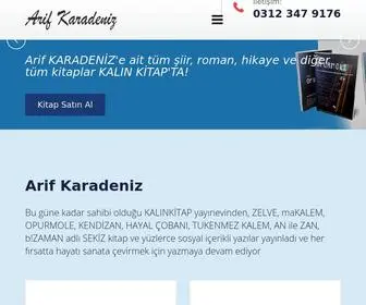 Arifkaradeniz.com(Arif Karadeniz I Yazar) Screenshot