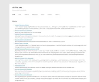 Arifur.net(Arifur) Screenshot