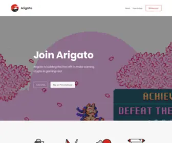 Arigatotoken.com(The future of gaming) Screenshot