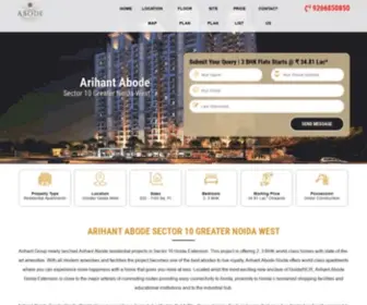 Arihantabode.org.in(Arihant Abode Greater Noida West) Screenshot