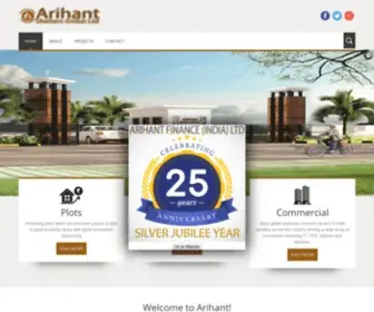 Arihanth.com(Arihant Shelters India Limited) Screenshot