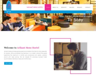 Arihanthostel.com(Arihant Mens Hostel) Screenshot