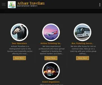 Arihanttravellam.com(Arihant Travellam) Screenshot
