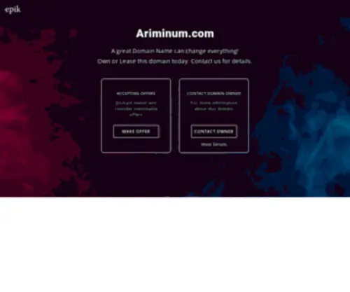 Ariminum.com(Dit domein kan te koop zijn) Screenshot