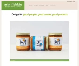 Arinfishkin.com(Arin fishkin graphic design) Screenshot