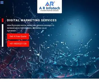 Arinfotech.co.in(Website Development and Website Designing Company in Jaipur) Screenshot
