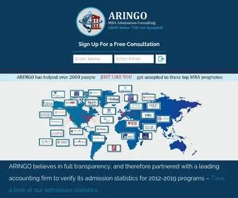 Aringo.com(ARINGO MBA Admissions Consulting for Top MBA Programs Worldwide) Screenshot