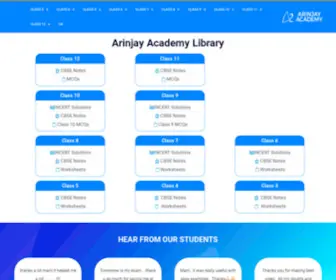 Arinjayacademy.com(Arinjay Academy) Screenshot