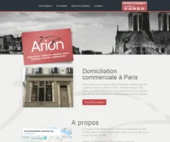 Arion-Paris.fr(Arion) Screenshot