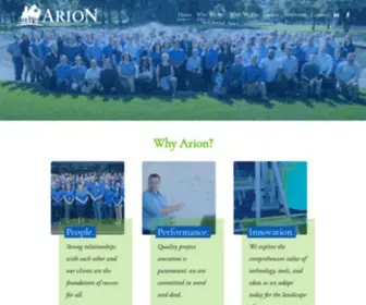 Arionblue.com(Engineering, Procurement, Construction Management, and Project Management) Screenshot