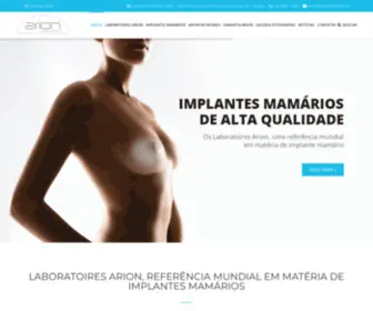 Arionbrasil.com(Implants mammaires d'excellence) Screenshot