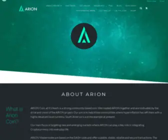 Arioncoin.com(Arion Coin) Screenshot