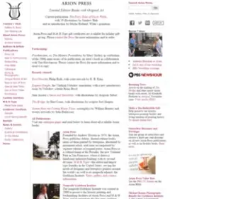 Arionpress.com(Arion Press) Screenshot