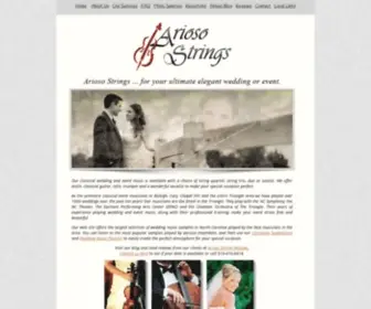 Ariosostrings.com(Arioso Strings) Screenshot