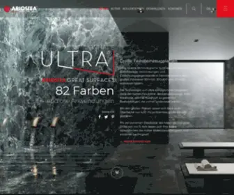 Ariostea.biz(Feinsteinzeug für Boden) Screenshot