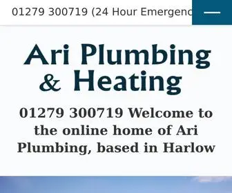 Ariplumbing.co.uk(Plumbing and Heating) Screenshot