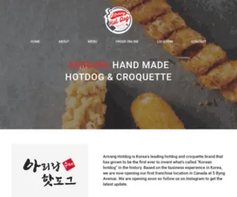 Ariranghotdog.ca(Arirang Hotdog Toronto) Screenshot