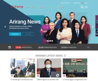 Arirangtv.com(The World On arirang) Screenshot