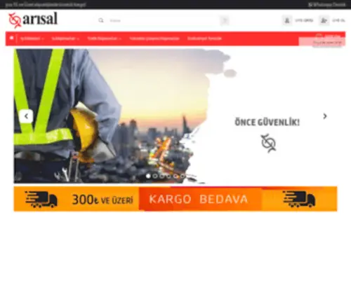 Arisal.com.tr(Kaliteli İş Elbiseleri) Screenshot