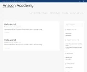 Arisconacademy.com(Making Change Makers) Screenshot