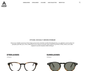 Arisecollective.com(Arise Collective Eyewear) Screenshot