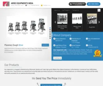 Ariseequipmentsindia.com(ARISE EQUIPMENTS INDIA) Screenshot