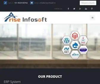 Ariseinfosoft.in(Arise Infosoft) Screenshot