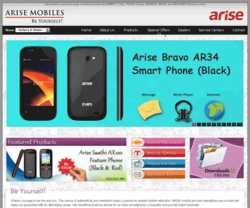 Arisemobile.in(Mobile Phones) Screenshot