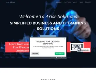 Arisesolutions.co.in(Arise Solutions) Screenshot