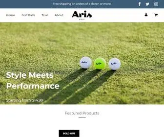 Arisgolf.com(Aris Golf) Screenshot