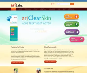 Ariskincare.com(AriLabs) Screenshot