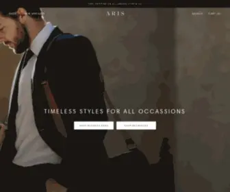 Arisleather.com(ARIS Leather) Screenshot