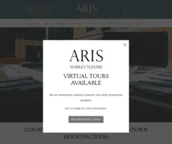 Arismarketsquare.com(Luxury Downtown Houston Apartments) Screenshot