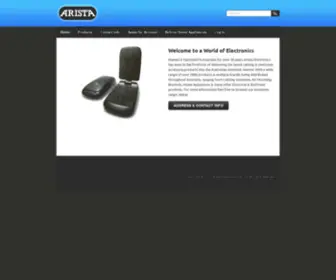 Arista.com.au(ARISTA) Screenshot